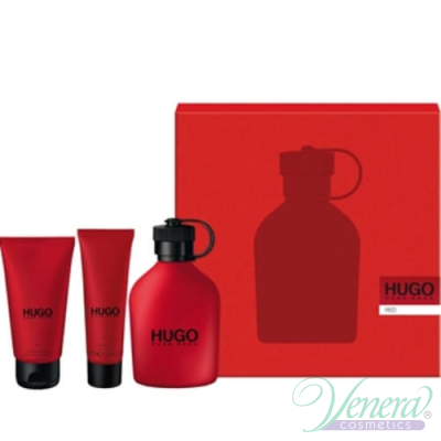 Hugo Boss Hugo Red Set (EDT 75ml + After Shave Balm 50ml + Shower Gel 50ml) for Men Sets