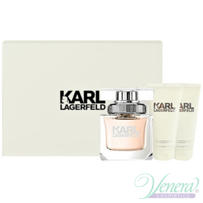 Karl Lagerfeld for Her Set (EDP 85ml + BL 100ml + SG 100ml) pentru Femei Seturi