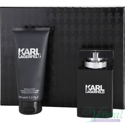 Karl Lagerfeld for Him Set (EDT 50ml + AS Balm 100ml) pentru Bărbați Seturi
