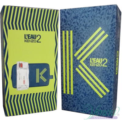 Kenzo L'Eau 2 Set (EDT 50ml + Fashion Pouch) for Men Sets