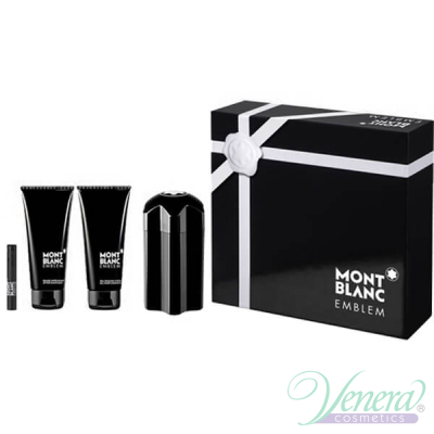 Montblanc Emblem Set (EDT 100ml + SG 100ml + AS Balm 100ml + EDT 1.2ml Emblem Intense) for Men Sets