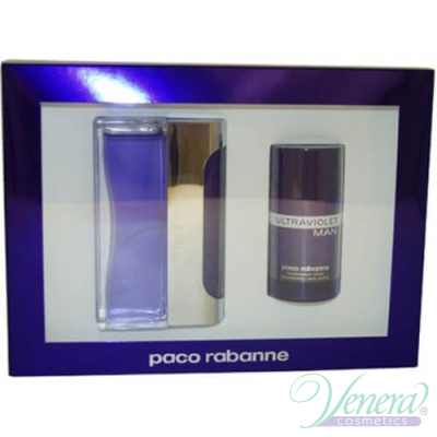 Paco Rabanne Ultraviolet Set (EDT 100ml + Deo Stick 75ml) for Men Sets