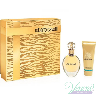 Roberto Cavalli Eau de Parfum Set (EDP 50ml + Body Lotion 75ml) pentru Femei Seturi