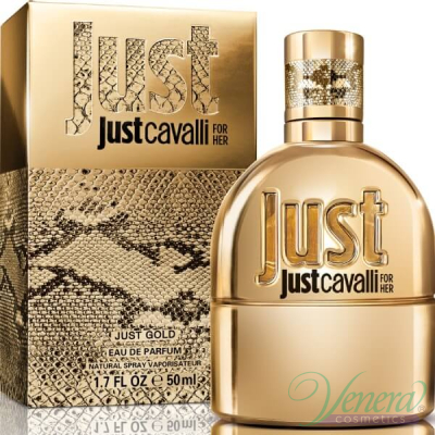 Roberto Cavalli Just Cavalli Gold Her EDP 50ml for Women Women's Fragrance