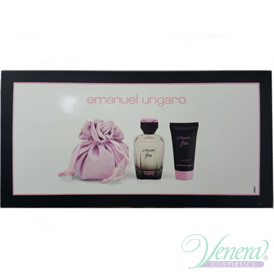 Emanuel Ungaro L'Amour Fou Set (EDP 100ml + BL 50ml + Pouch) pentru Femei Seturi