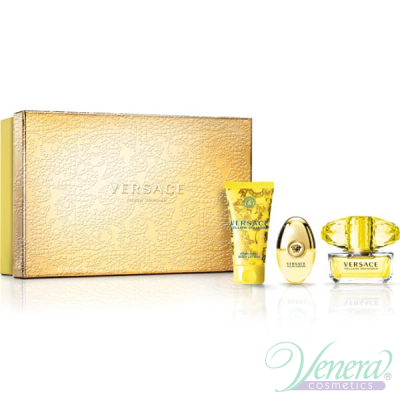 Versace Yellow Diamond Set (EDT 50ml + EDT 10ml + BL 50ml) pentru Femei Seturi